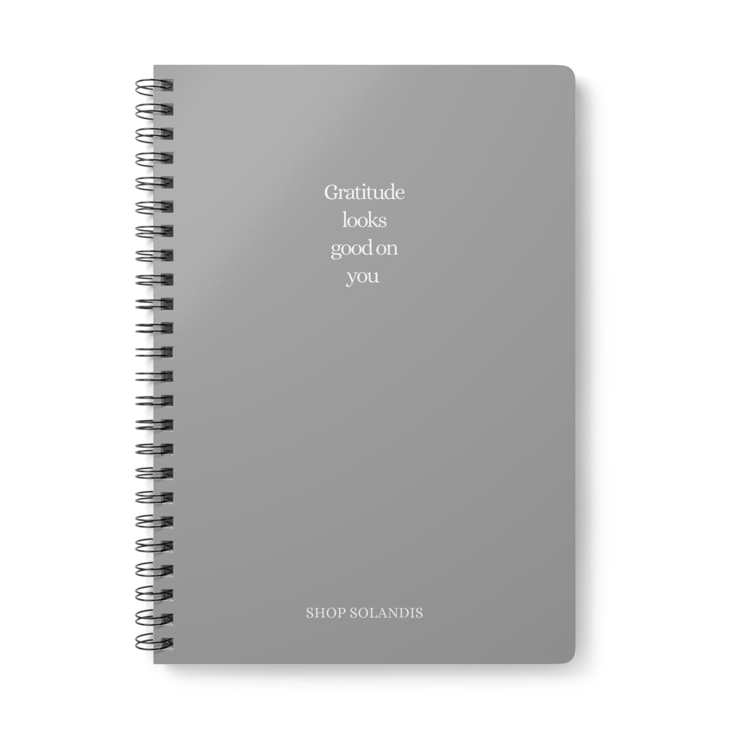 Grey Gratitude A5 Notebook