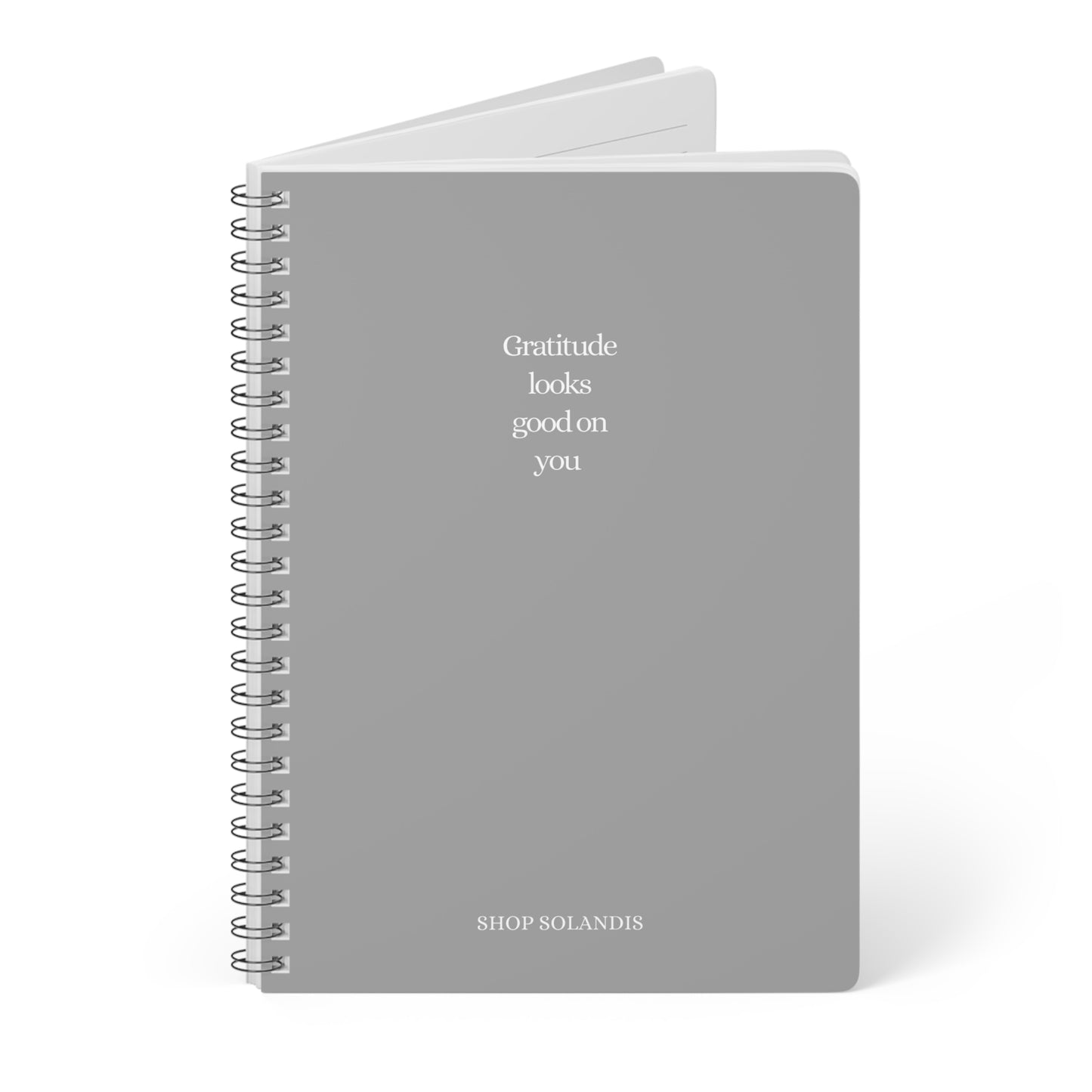Grey Gratitude A5 Notebook