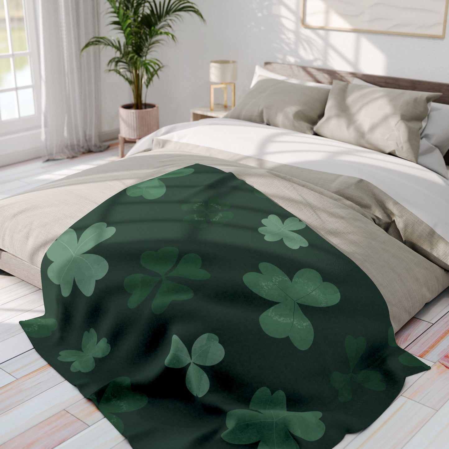 Green Fleece Blanket