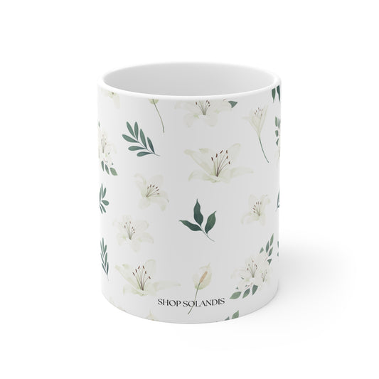 White Lily Mug