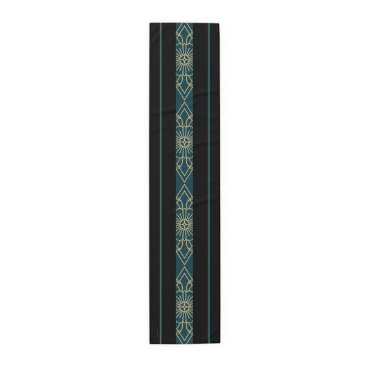 Black Design Table Runner