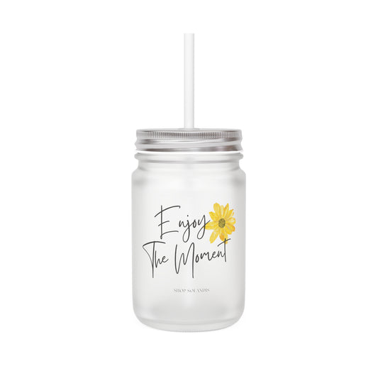 Frosted Glass Mason Jar