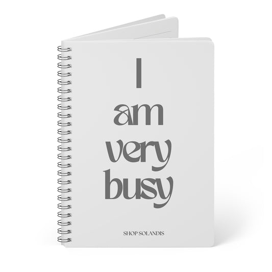 'I am very busy' A5 notebook